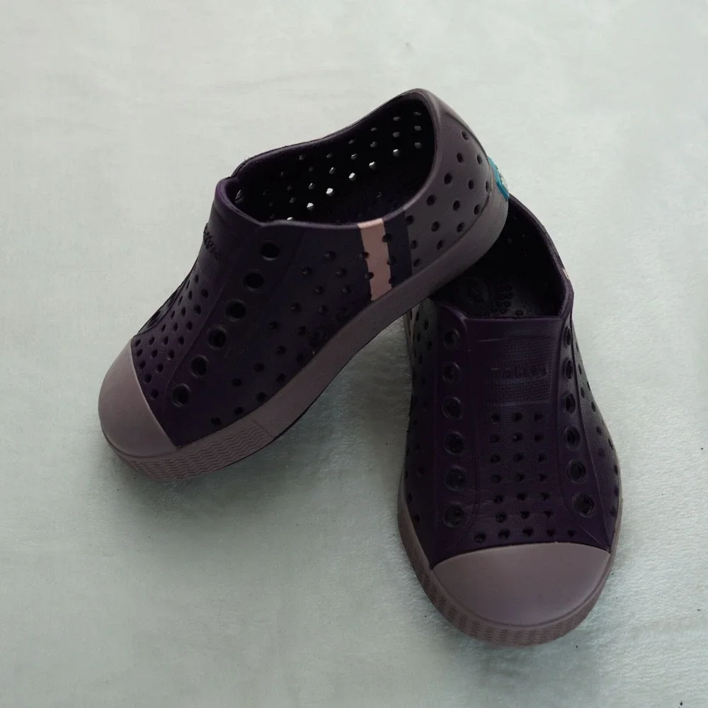 Kids Native Shoes Jefferson Purple Slip-On Sneakers‎ Size C6